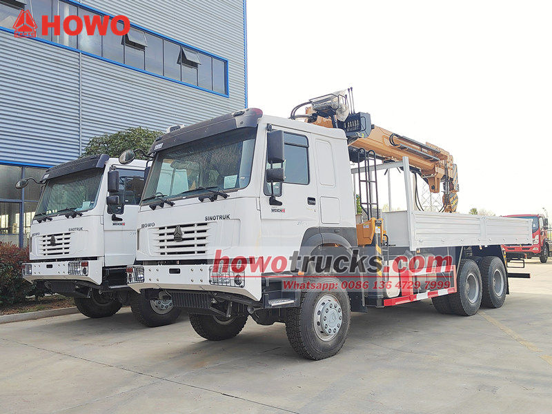 Autocarro gru HOWO 6x6 con trapano