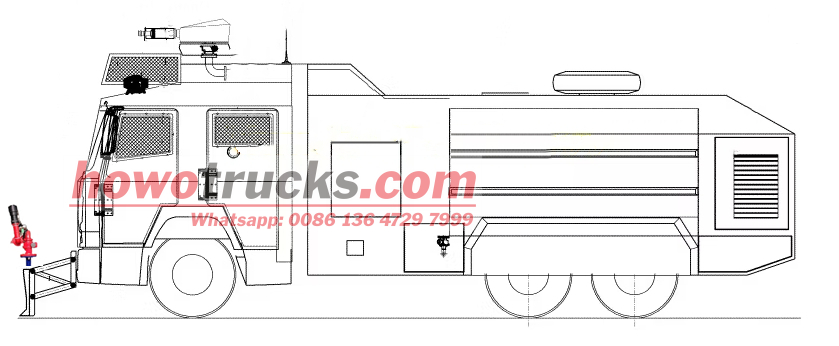 HOWO armored crowd control riot truck