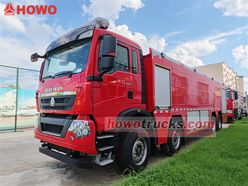 HOWO TX460 foam water fire engine 