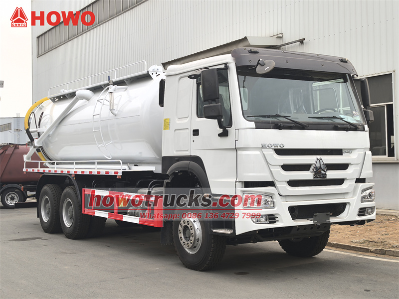 HOWO 6x4 15 cbm sewage suction truck