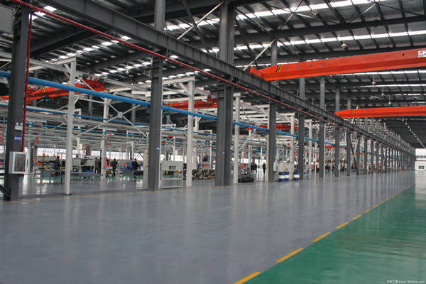 Dump semi-trailer production line