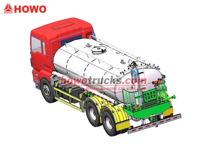 HOWO water bowser drawing