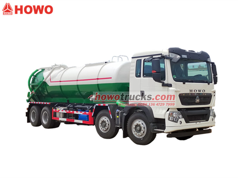HOWO 20000 ltr vacuum sewage tank truck