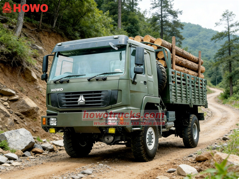 Howo off road 10tons cargo truck