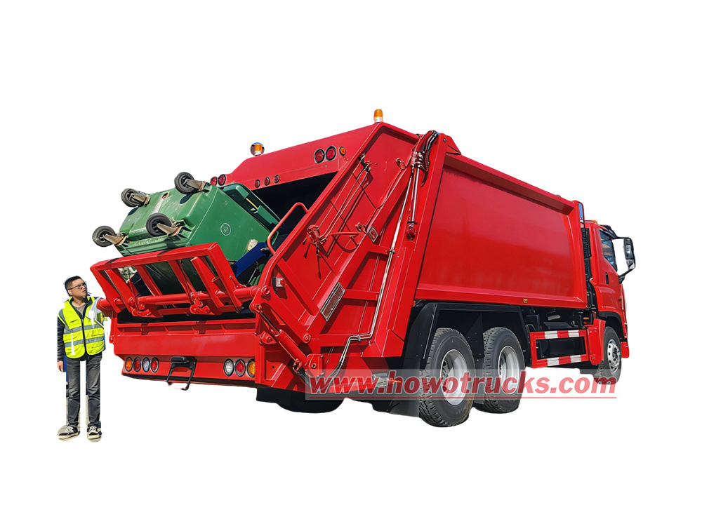 Autocarro compattatore per rifiuti Howo da 20 m³