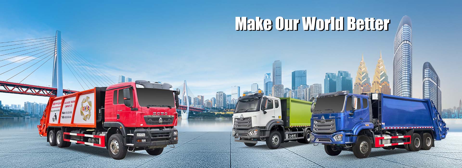 Camion compattatore di rifiuti Howo