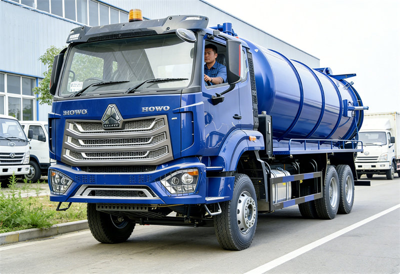 Howo sewage vacuum tank truck