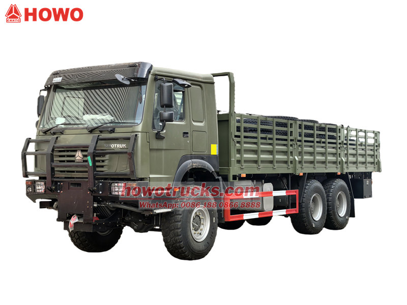 Howo 6X6 drive military troop carrier truck