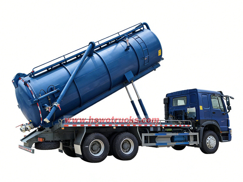 HOWO 6&times;4 vacuum pump truck