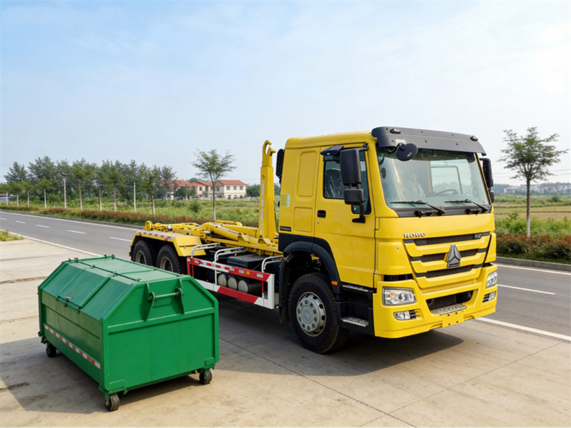 Howo garbage hook lift truck