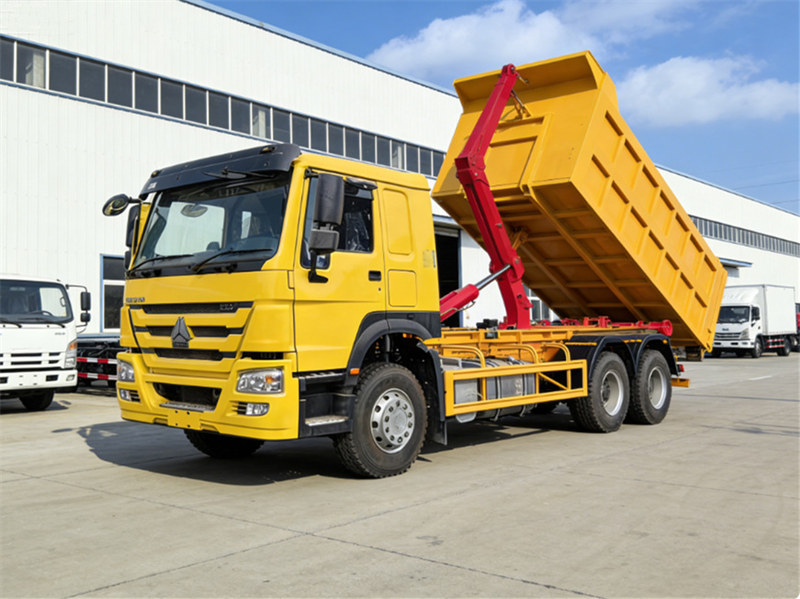 Howo 340HP roll off container garbage truck