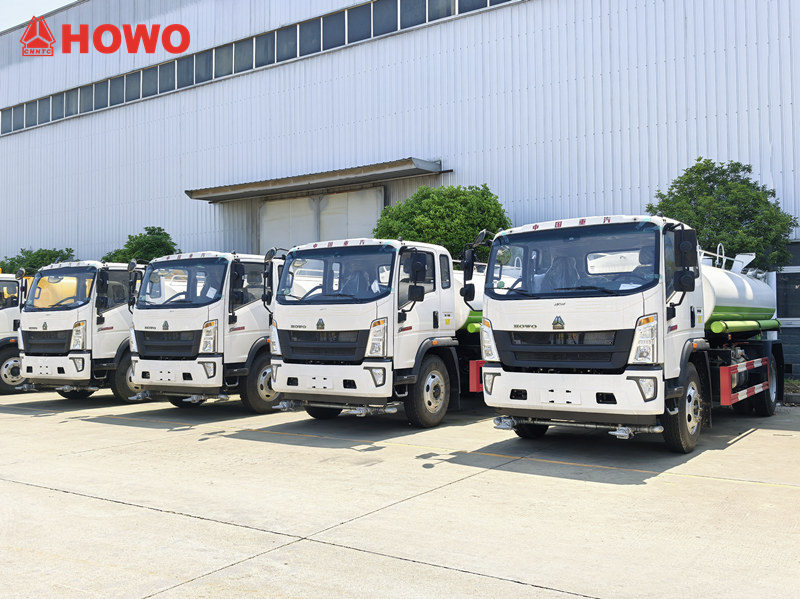 4 unit HOWO W42 5cbm mobile water bowser are export to Senegal