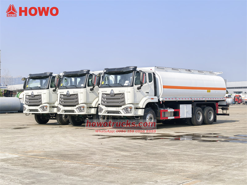 3 units HOWO 25cbm fuel truck export Mauritania