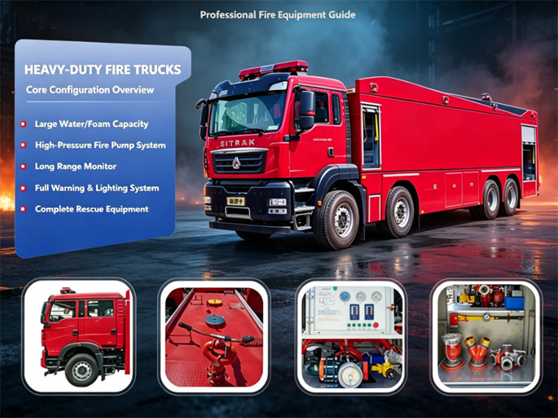 HOWO heavy duty fire truck