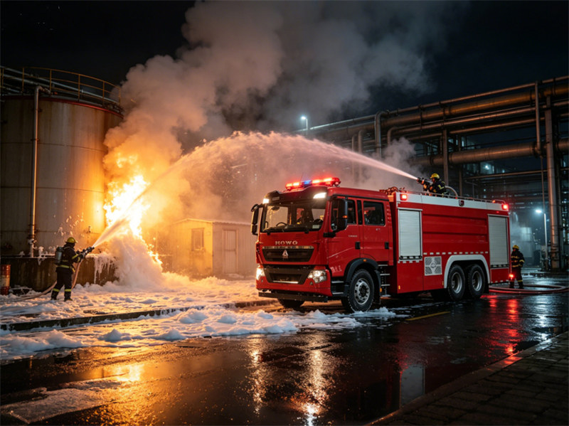 HOWO fire foam truck